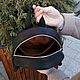 Рюкзак из кожи. Рюкзак из винтажной кожи с тканевым подкладом. Рюкзаки. BARCA Leather Craft изделия из кожи (barca-di-carta). Ярмарка Мастеров.  Фото №5