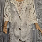 Одежда handmade. Livemaster - original item Knitted two-piece,52-54p, cotton. Handmade.