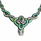 Necklace 'Magister' gold 585, titanium, emeralds, chrome diopsides, Pendants, Moscow,  Фото №1