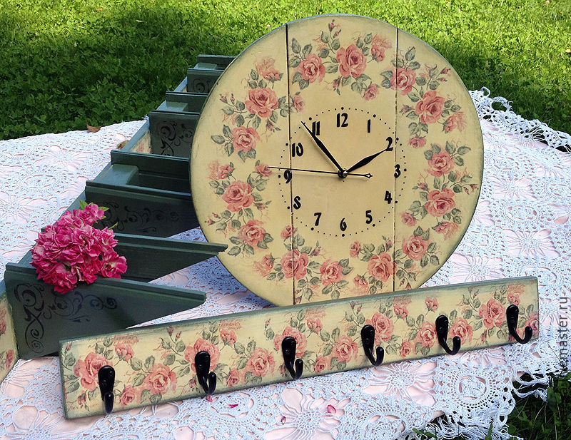  дачный - вешалка для садового инвентаря и часы – заказать на .