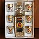 Decanter and six glasses, gift set, Decanters, Moscow,  Фото №1