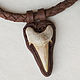  Choker with shark tooth leather, Pendant, Moscow,  Фото №1