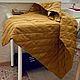  Детское стеганое льняное одеяло плед 100 х 140 см. Одеяла. Лен-то-Цвет   Татьяна Косова. Ярмарка Мастеров.  Фото №6