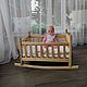 a porch swing for doll. Doll furniture. kolybelya. My Livemaster. Фото №4