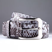 Аксессуары handmade. Livemaster - original item Python Leather belt IMP3108E. Handmade.