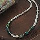 Ожерелье из бирюзы и белых кораллов. Колье. Van-Zaam jewelry. Ярмарка Мастеров.  Фото №10