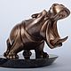 Заказать Статуэтка Hippopotamus (речная лошадь) бронзовая статуэтка бегемота. Арт-галерея «Cultural heritage”. Ярмарка Мастеров. . Статуэтки Фото №3
