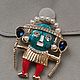 Заказать Винтаж: ВИНТАЖ СТИЛЬ Брошь Воин Ацтека/AZTEC WARRIOR. Vintage & Jewelry by Ev. Ivanovskaia. Ярмарка Мастеров. . Броши винтажные Фото №3