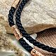 Гайтан на замке с позолоченными вставками. Цепочка. MisMi jewelry. Интернет-магазин Ярмарка Мастеров.  Фото №2