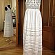Linen embroidered sundress ' White hemstitch'. Sundresses. Shop Tatiana Panova. Online shopping on My Livemaster.  Фото №2