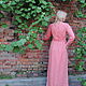 Order Long sleeve linen dress 'Summer Sunset' peach. ZanKa. Livemaster. . Dresses Фото №3