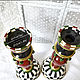 A pair of candlesticks 'ALICE'. Candlesticks. Decoupage. My Livemaster. Фото №4