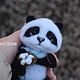 Copyright felted toy Panda Button. Felted Toy. KravetsTatyana. Online shopping on My Livemaster.  Фото №2