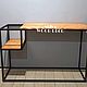 Консольный стол лофт SOLO. Консоли. SLIVA wood deco. Интернет-магазин Ярмарка Мастеров.  Фото №2