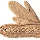 Заказать Бежевые варежки из кашемира. LikeKnit. Ярмарка Мастеров. . Варежки Фото №3