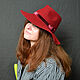 Order Fedora 'Cherry'. Novozhilova Hats. Livemaster. . Hats1 Фото №3