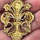 Винтаж: Крупная антикварная брошь « Fleur de lys », XIX век, позолота, Франция. Броши винтажные. Brocante chez Alla. Ярмарка Мастеров.  Фото №4