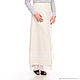 Skirt white linen with lace long. Skirts. Tolkoyubki. Online shopping on My Livemaster.  Фото №2