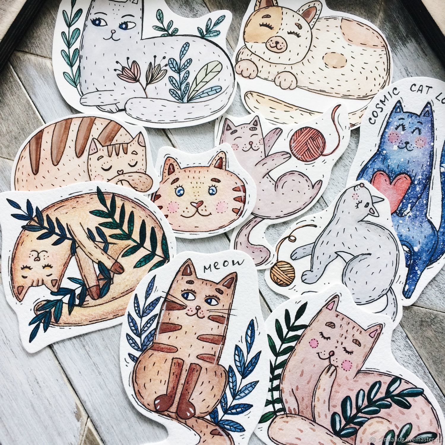 Котики эстетика рисунки