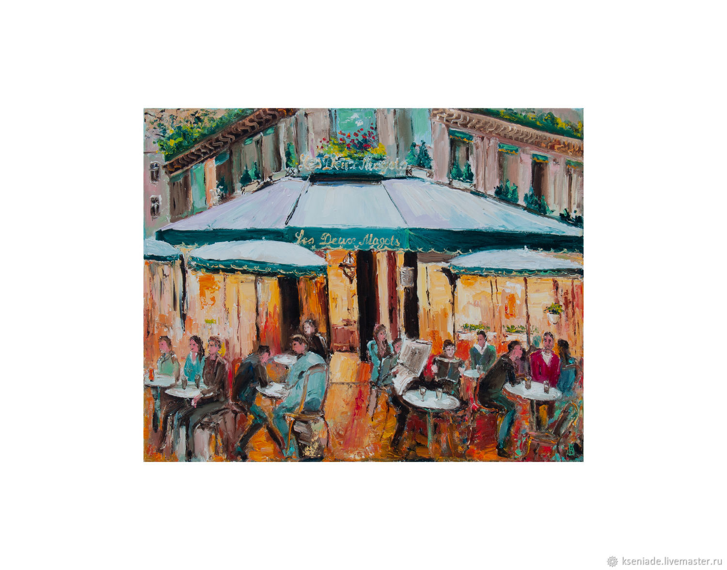 Картина репина парижское кафе