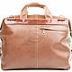 Leather travel bag 'Modern' (brown), Travel bag, St. Petersburg,  Фото №1