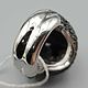 Серебряное кольцо с черным ониксом 18 мм. Кольца. Жемчужина. Ярмарка Мастеров.  Фото №4