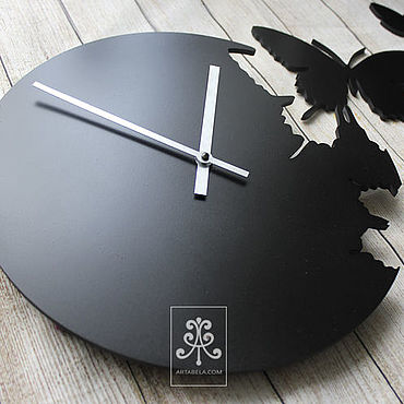 Мастер-класс: настенные часы с бабочками. Красивые интерьеры и дизайн