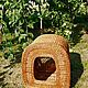 Плетеный кошкин дом из лозы, Домик для питомца, Арбаж,  Фото №1