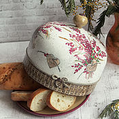 Для дома и интерьера handmade. Livemaster - original item Bread box closh Erica. Bread decoupage. Handmade.