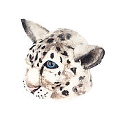 Дача и сад handmade. Livemaster - original item Snow Leopard Bath Hat. Handmade.