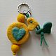Heart keychain made of wool. Key chain. annagubarr (annagubarr). Online shopping on My Livemaster.  Фото №2