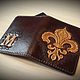 Personalized leather wallet, image, business card, monogram, personal, Business card holders, Yoshkar-Ola,  Фото №1