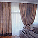 Order The curtains in the house for living room with brown edging on the bottom edge. Designer-Mart (designer-mart). Livemaster. . Curtains1 Фото №3