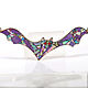 Order Necklace bat 'Halloween' with natural stones. ARIEL - MOSAIC. Livemaster. . Necklace Фото №3