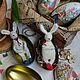 Вязаный кролик в красивой шкатулке. Мини фигурки и статуэтки. Mil_hat. Ярмарка Мастеров.  Фото №4