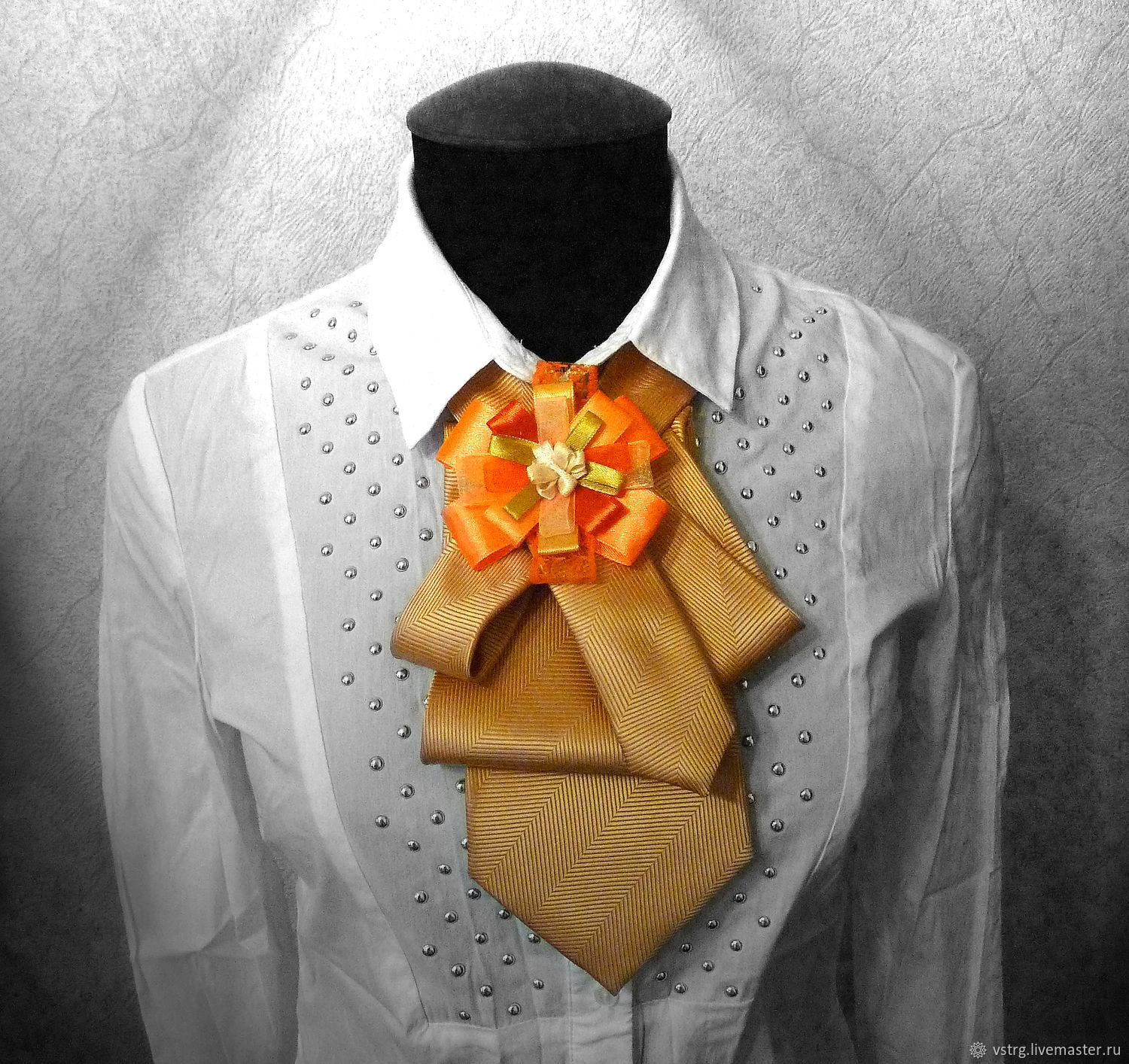 Оранжевый галстук фото