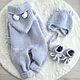 Комплект на 6-9 месяцев. Комплекты одежды для малышей. safina_knit. Интернет-магазин Ярмарка Мастеров.  Фото №2