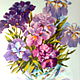 Set for embroidery 'IRISES IN a VASE', Embroidery kits, St. Petersburg,  Фото №1