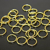 Материалы для творчества handmade. Livemaster - original item The ring is connected. detachable, 8 mm, gilt. 20 pcs. Handmade.