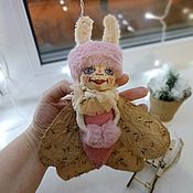 Куклы и игрушки handmade. Livemaster - original item interior doll: Mole with muff.. Handmade.