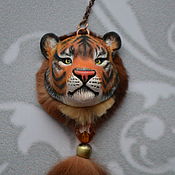 Аксессуары handmade. Livemaster - original item charm Tiger. Handmade.