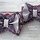 Order Bows Schoolgirl (grey) for a girl. Rainbow colors. Livemaster. . Scrunchy Фото №3