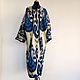 Uzbek cotton robe made of ikat. Boho coat, caftan. Robes. businka34. Online shopping on My Livemaster.  Фото №2