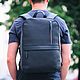 Men's leather backpack 'Tayler' (Dark blue), Men\\\'s backpack, Yaroslavl,  Фото №1