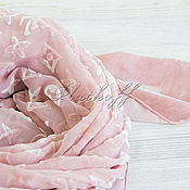 Аксессуары handmade. Livemaster - original item Handkerchief square pink 