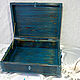 'Blue Lagoon' Large wooden chest, locker,box. Storage Box. Helena Shelk (alenamasterrnd). My Livemaster. Фото №6