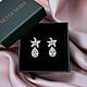 Серьги «Орхидеи». Серьги классические. Silver Moda. Ярмарка Мастеров.  Фото №7