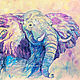 Elephant painting 'Energy of Motion' (oil on canvas), Pictures, Voronezh,  Фото №1