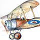 Airplane Painting for boy. Pictures. KapustinaArt. Online shopping on My Livemaster.  Фото №2
