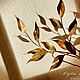 Set of hairpins 'Golden leaves'. Hair Decoration. Кристальная веточка - Crystal twig (Crystal-twig). My Livemaster. Фото №6